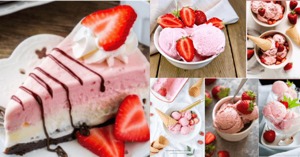 Strawberry Ice Cream 
